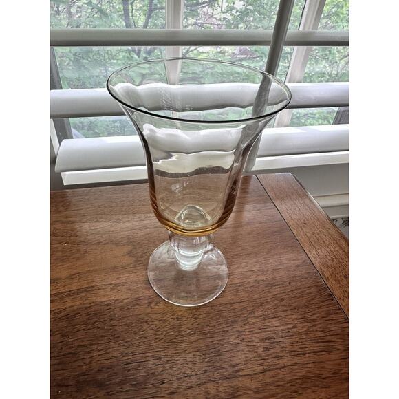Rare Vintage Lenox Colore Siena Gold Water Goblet - Picture 1 of 3